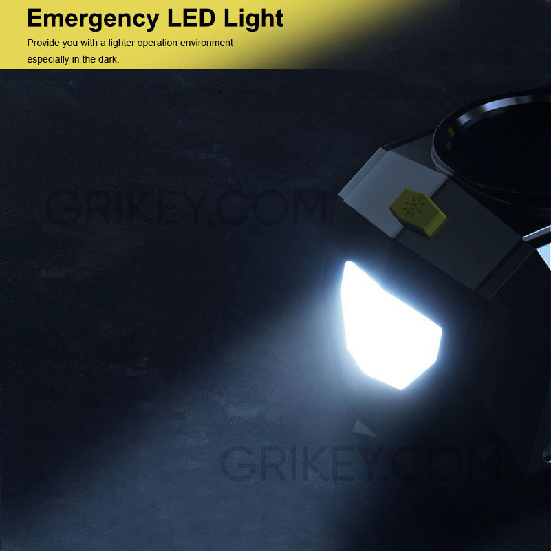 Tire Inflator Air Compressor Portable Air Pump 12V DC Auto Tire Pump w/ Pressure Gauge LED Light for Car Tires Bicycle Balls-grikey