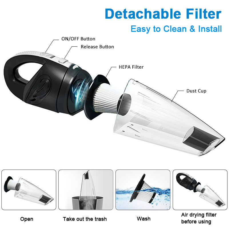 GRIKEY Wireless Vacuum Cleaner For Car Vacuum Cleaner Wireless Vacuum Cleaner Car Handheld Vaccum Cleaners Power Suction-grikey