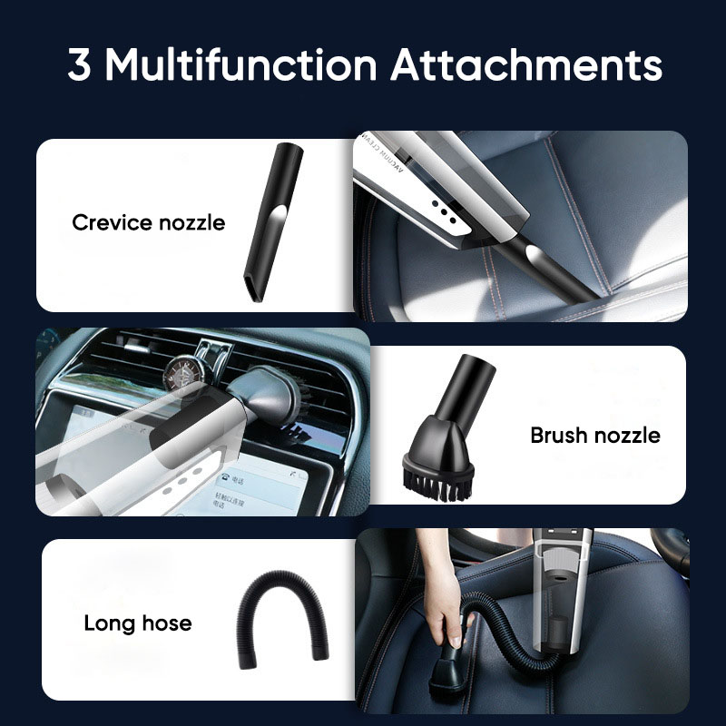 Car Vacuum Cleaner 12V DC 120W High Power Portable Handheld Corded Auto Vaccum Cleaner Car Accessory for Interior Detailing-grikey