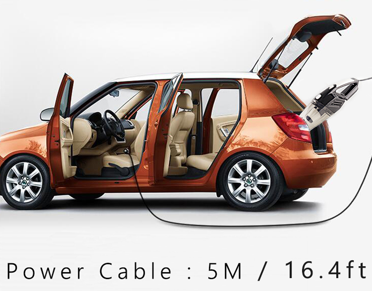 Car Vacuum Cleaner Strong Power 2 in 1 Dust Auto Vacuum Cleaner With LED Lights 12V Car Vaccum Cleaner Dry WetHot sale products-grikey