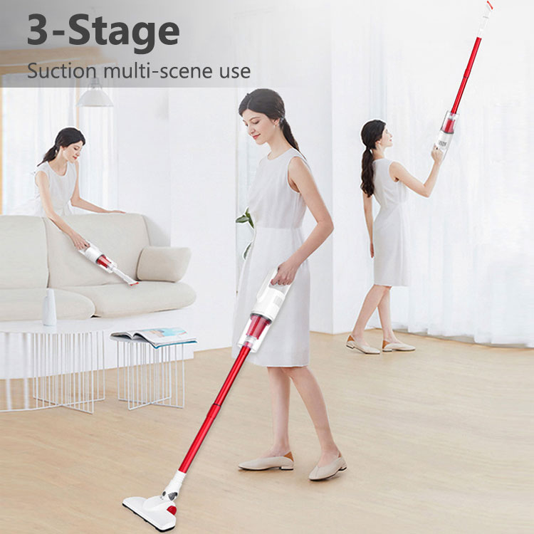 Cordless Stick Vacuum Cleaner Lightweight Powerful Suction Battery Vacuum Cleaner Handheld Vacuum Cleaner for Cleaning Home Car Pet Hair Carpet Floor-grikey