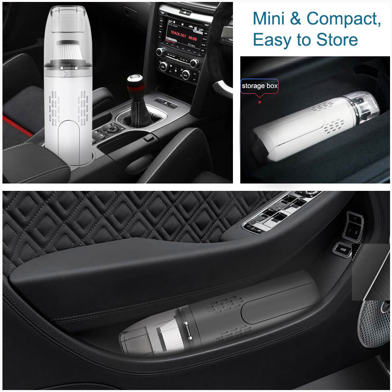 GRIKEY Mini Vacuum Cleaner Wireless Car Vacuum Cleaner For Car Hand Vacuum Cleaner Car Vaccum Cleaners USB Odkurzacz Samochodo-grikey
