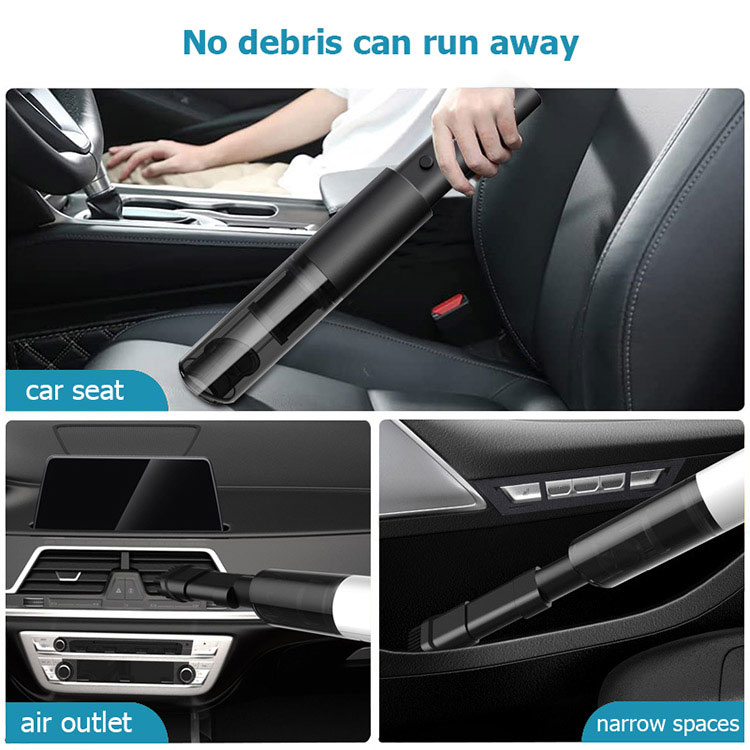 Wireless Car Vacuum Cleaner USB Rechargeable Cordless Mini Portable Handheld Vac Cleaner For Home Office Keyboard Cleaning-grikey