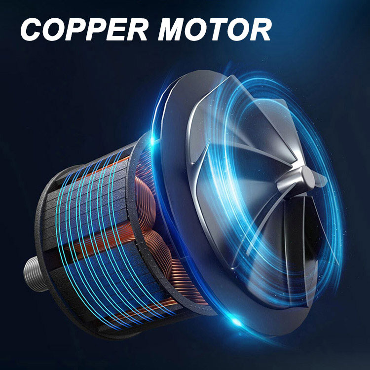 Car Vacuum Cleaner Tire Inflator Portable Air Compressor with Digital Tire Pressure Gauge LCD Display and LED Light-grikey