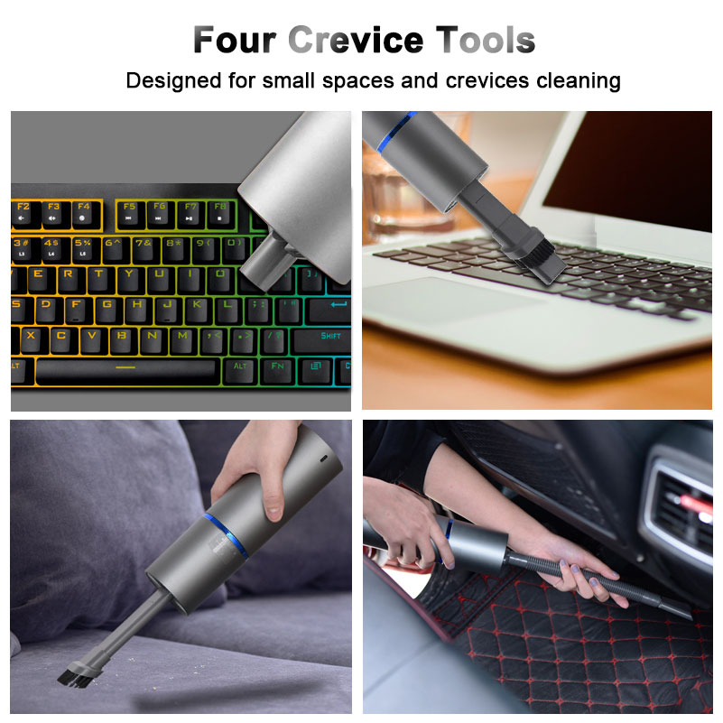 2 in 1 Cordless Vacuum Cleaner Mini Handheld Vacuum USB Rechargeable Dust Buster and Blower 