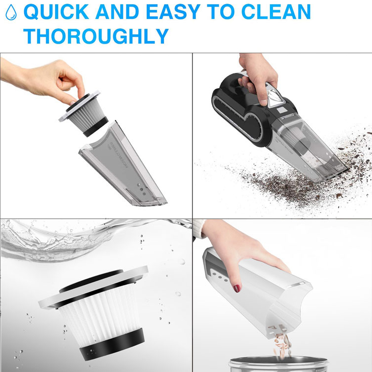 Car Vacuum Cleaner with Searchlight, Tire Pressure Gauge and Car Inflator, 120W Powerful Suction for Wet and Dry Amphibious-grikey