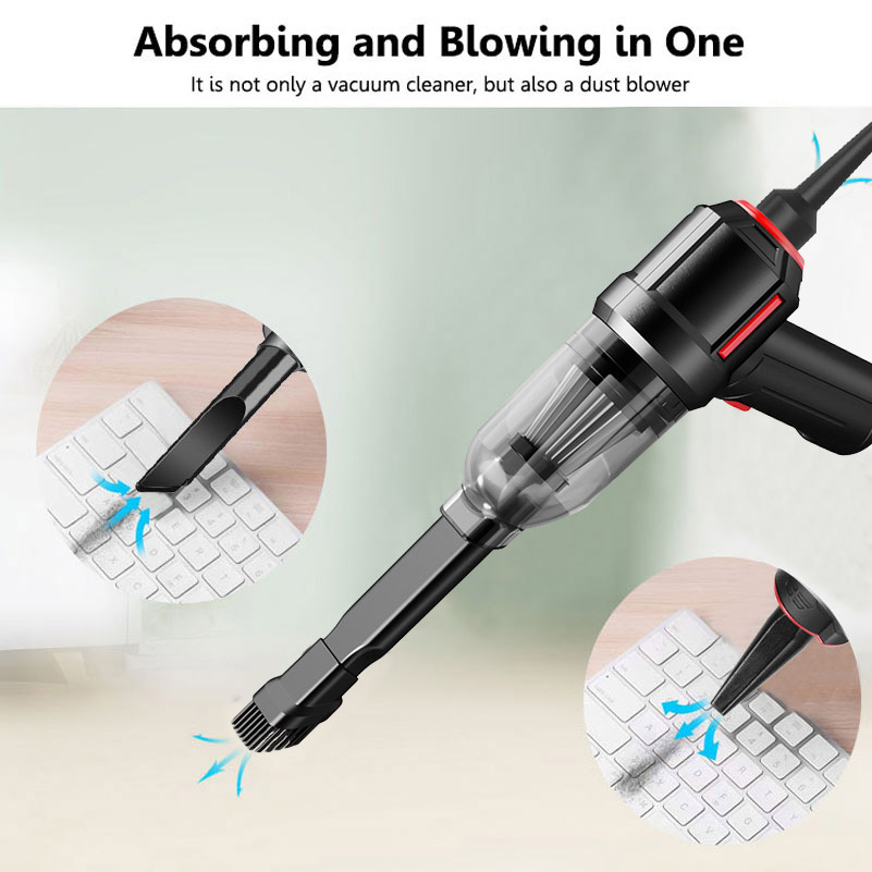 Cordless Handheld Car Vacuum Cleaner Air Duster Rechargeable Mini Portable Vacuum Cleaner for Auto Desktop Keyboard Drawer -grikey