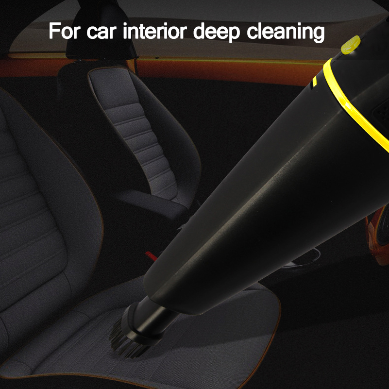 Car Vacuum Cleaner High Power 12V DC Portable Corded Handheld Vacuum Cleaner for Car Interior Cleaning with 3 Attachments & Bag-grikey