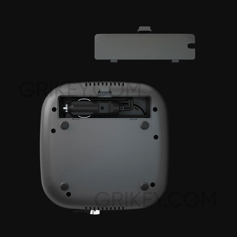 Tire Inflator Portable Air Compressor Air Pump 12V DC Auto Tire Pump w/ Digital Pressure Gauge LED Light for Car Bike Motorcycle Ball-grikey