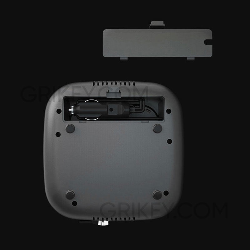 Portable Tire Inflator 12V DC Car Tire Pump with Pressure Gauge Fast Inflation Air Compressor with LED Light for Auto Bike Balls-grikey