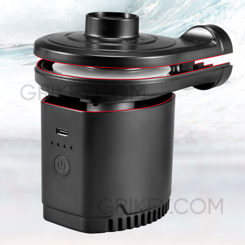 Rechargeable Electric Air Pump for Inflatables Portable Battery Air Pump for Air Mattress Bed Airbed Boat Pool Toys Floats-grikey