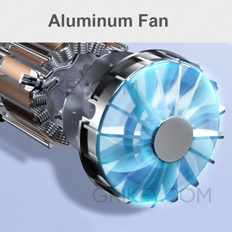 Car Vacuum Cleaner Tire Inflator 4-in-1 Portable Vacuum Cleaner with LCD Digital Display and LED Light 12V DC Handheld Cleaner-grikey