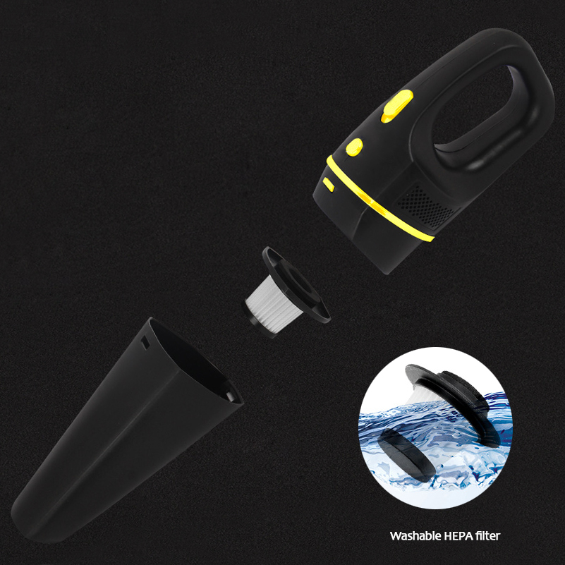 Car Vacuum Cleaner High Power 12V DC Portable Corded Handheld Vacuum Cleaner for Car Interior Cleaning with 3 Attachments & Bag-grikey