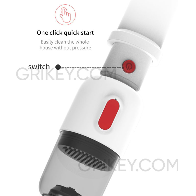 Handheld Vacuum Cleaner Cordless Stick Vacuum 2-in-1 Lightweight Rechargeable Battery Vacuum Cleaner for Home Hard Floor Car-grikey
