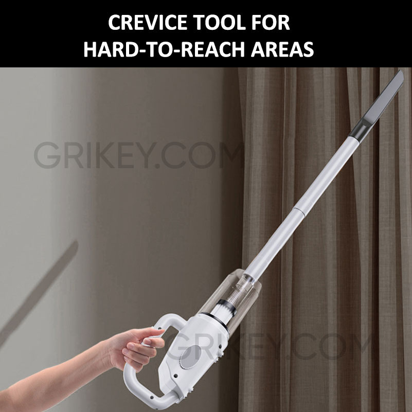 Cordless Handheld Vacuum Lightweight Portable Household Stick Vac Powerful Cordless Vaccum Cleaner for Car Home Hardwood Floor-grikey