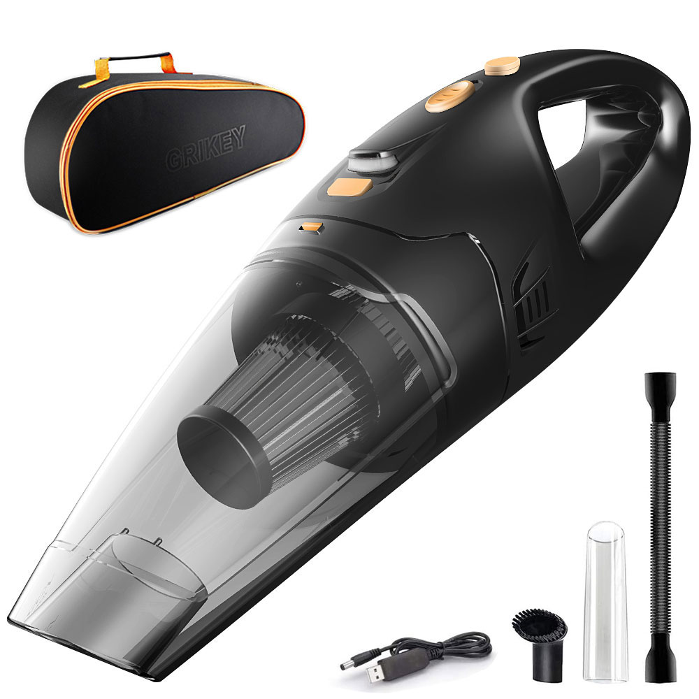 Handheld Vacuum Cleaner Cordless w/ LED Light USB Rechargeable High Power Portable Hand Vacuum for Pet Hair Home