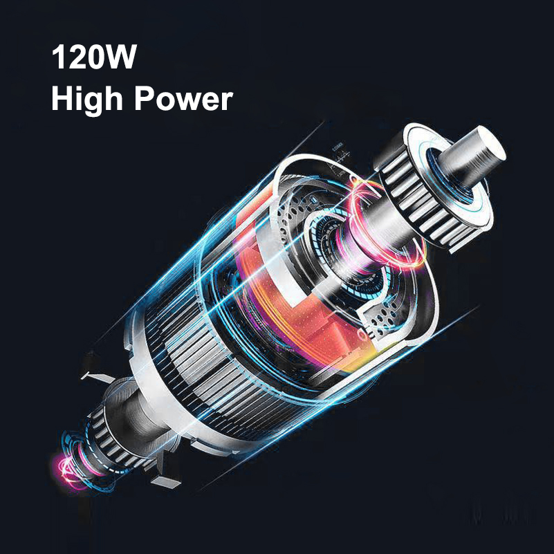 Cordless Handheld Vacuum Cleaner Rechargeable 8000Pa High Power Portable Car Vacuum Cleaner w/ LED Light for Home Office Car-grikey