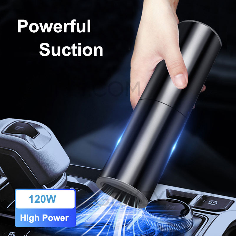 Car Vacuum Cleaner DC 12V Portable Handheld Auto Vacuum 120W High Power Lightweight Mini Vacuum Cleaner Wet and Dry-grikey