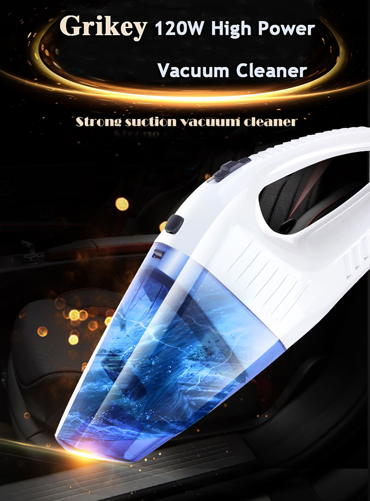 120W 12V Mini Vacuum Cleaner For Auto Multi Dry/Wet  Car Vacuum Cleaner For Car -grikey