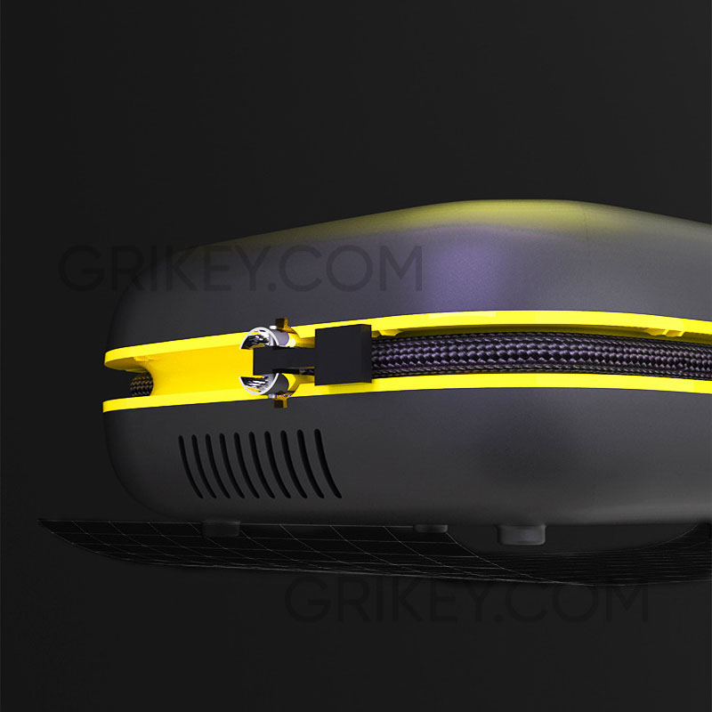 Tire Inflator Portable Air Compressor Air Pump 12V DC Auto Tire Pump w/ Digital Pressure Gauge LED Light for Car Bike Motorcycle Ball-grikey