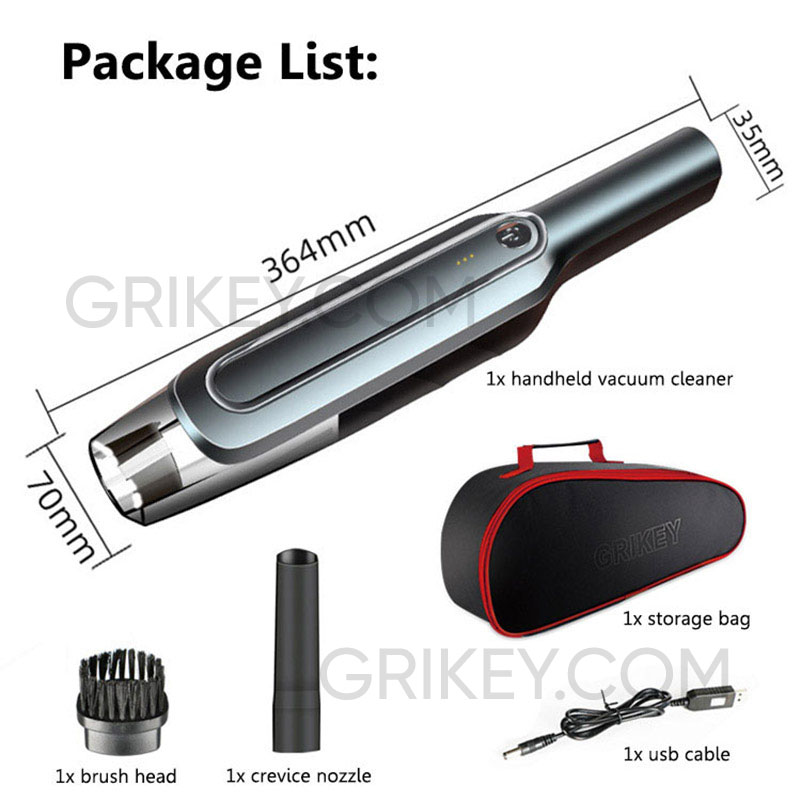 Handheld Vacuum Cleaner 8000PA Portable Vaccum Cleaner Cordless Rechargeable Mini Car Vaccum Cleaner for Pet Hair Home Cleaning-grikey
