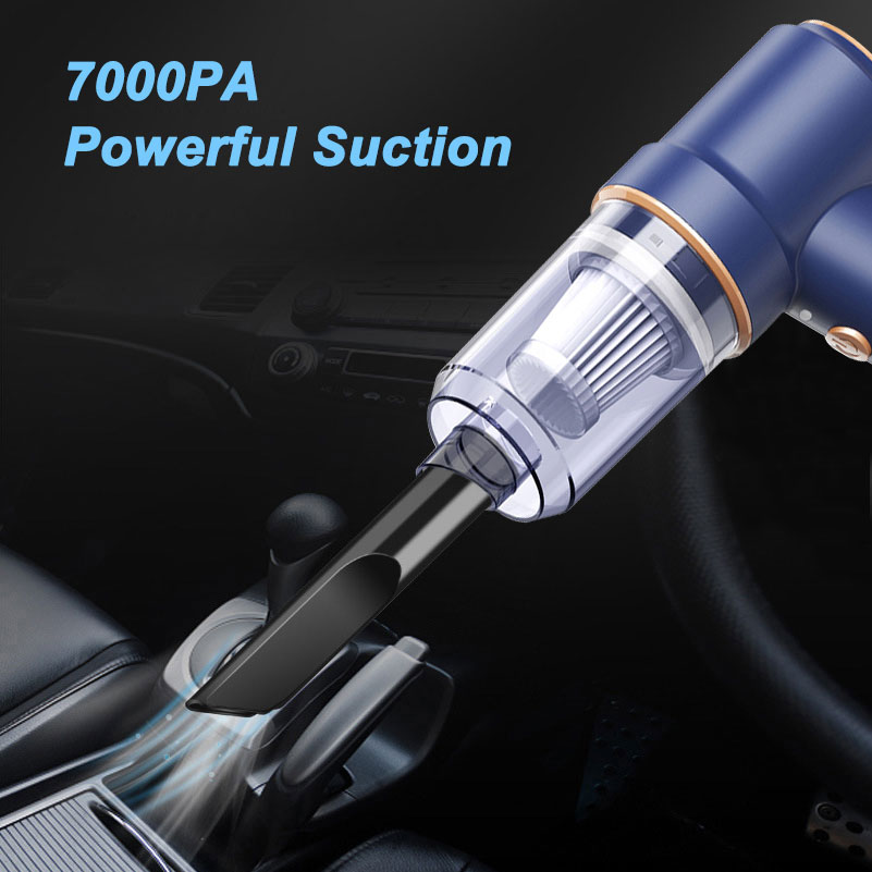 2 in 1 Wireless Vacuum Cleaner For Car Air Duster Mini USB Vacuum Cleaner Wireless Dust Blower For Vehicle Desk Laptop-grikey