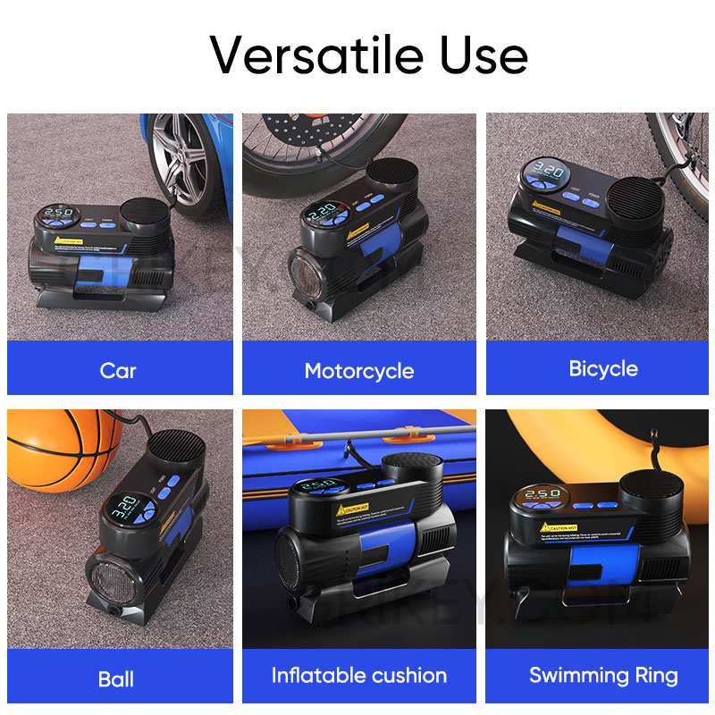 Tire Inflator Portable Air Compressor DC 12V Auto Air Pump 150PSI Fast Inflating with Digital Pressure Gauge for Car Tires Bike-grikey
