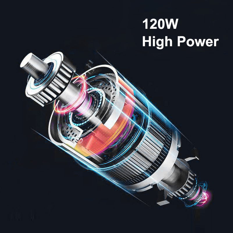 Handheld Vacuum Cleaner Cordless Rechargeable 10000Pa Strong Suction Portable Car Vacuum Cleaner w/ LED Light for Auto Office-grikey