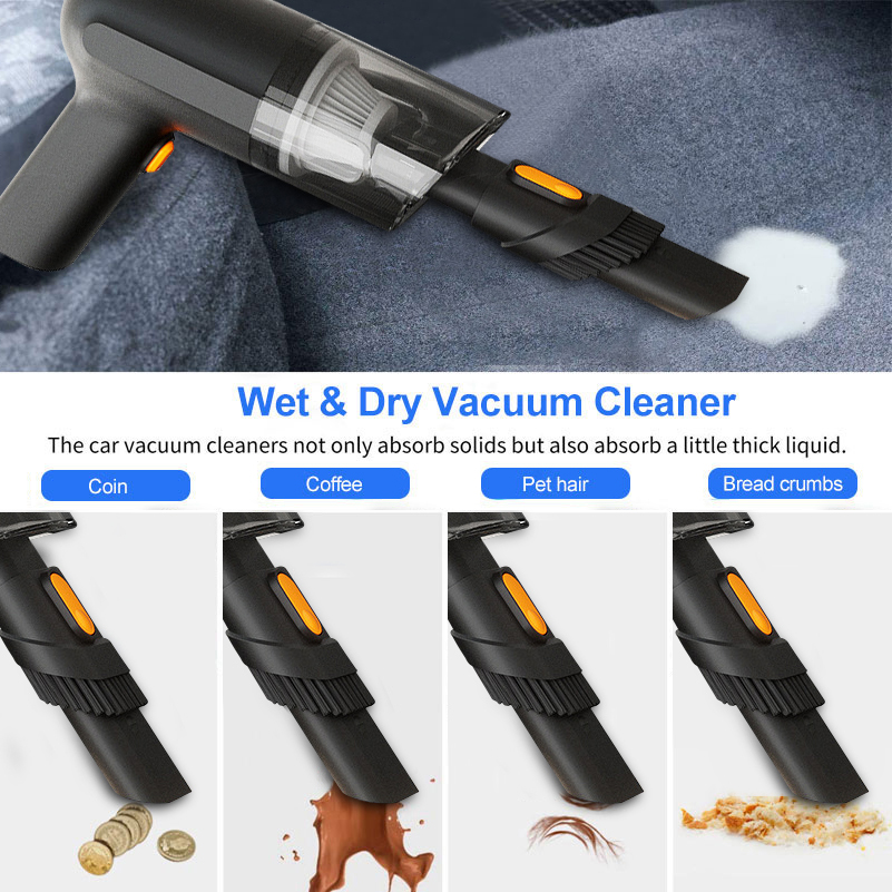 Cordless Handheld Vacuum Cleaner USB Rechargeable Mini Portable Hand Auto Vacuum Cleaner for Sofa Office Desk Car Cleaning -grikey