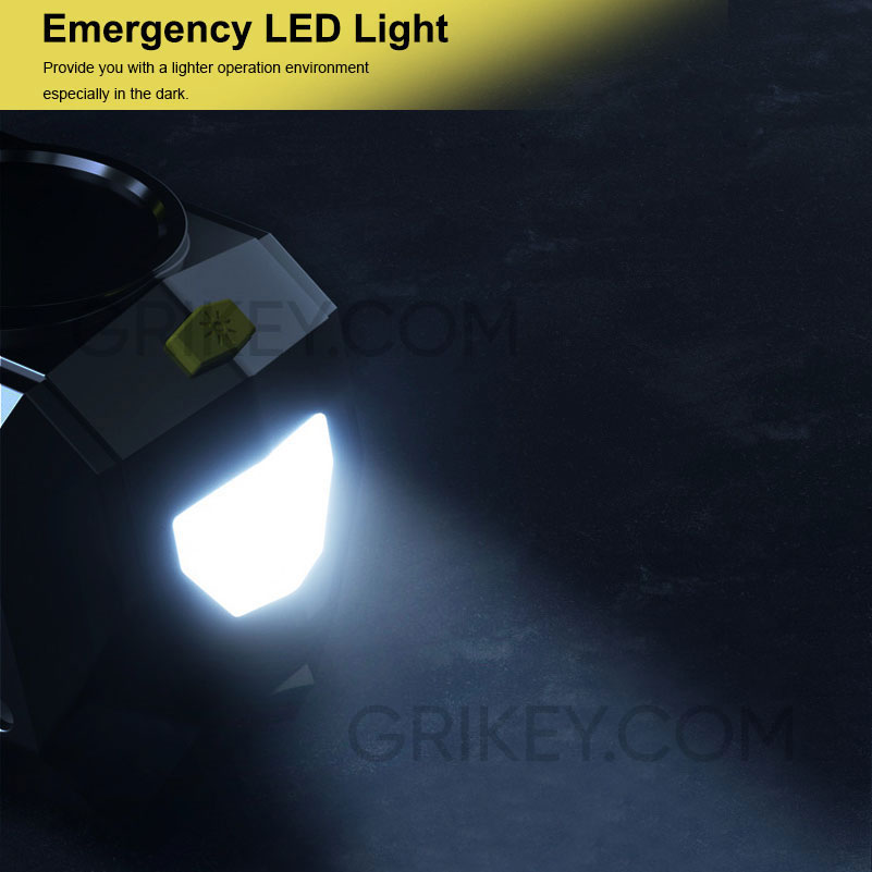 Air Compressor Tire Inflator Portable Air Pump 12V DC Auto Tire Pump w/ Digital Pressure Gauge LED Light for Car Tires Bicycle Ball-grikey