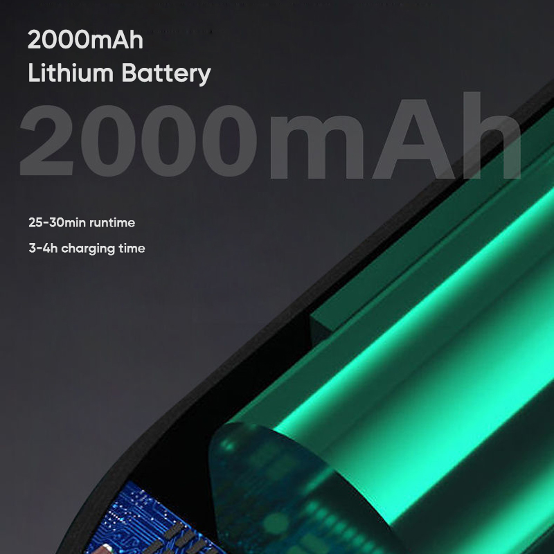 Cordless Portable Handheld Vacuum 8000Pa Powerful Rechargeable Car Vacuum Cleaner with UV Light for Home Office Sofa Cleaning-grikey