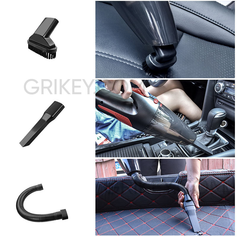Car Vacuum Cleaner 120W High Power 12V DC Portable Handheld Corded Auto Vaccum Cleaner Car Accessory for Quick Cleaning -grikey