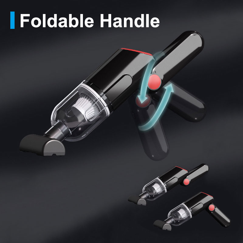 Handheld Vacuum Cleaner Cordless 8000PA Suction Hand Vacuum Cordless for Home Car Cleaning Mini Portable Car Vacuum USB Charging-grikey