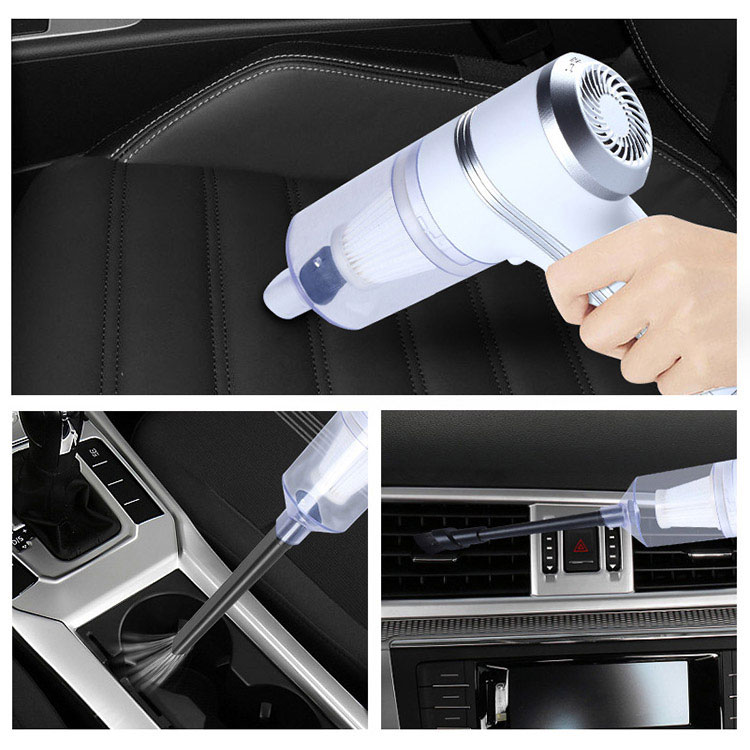 Mini Vacuum Cleaner Cordless Portable Car Vacuum Cleaner with LED Light Rechargeable Mini Vacuum for Home Office Pet Hair Cleaning-grikey