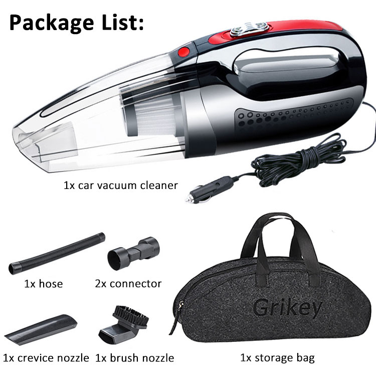 Wet Dry Vacuum Cleaner Car Vacuum Cleaner Power Handheld Vacuum Cleaner for Cars Portable Vacuums Cleaners -grikey