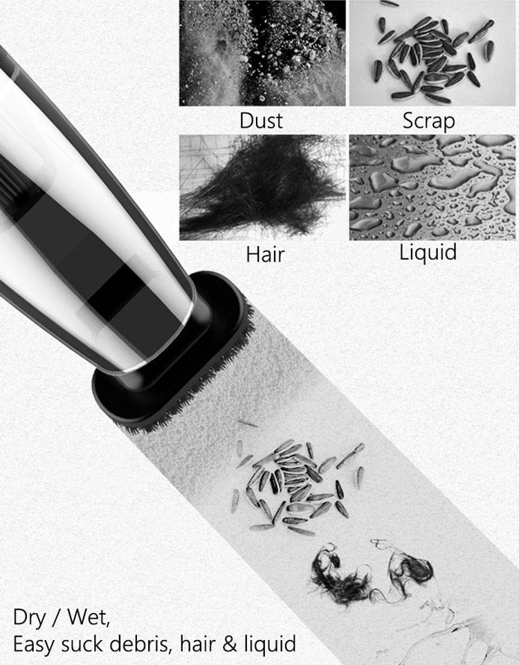 Car Vacuum Cleaner Strong Power 2 in 1 Dust Auto Vacuum Cleaner With LED Lights 12V Car Vaccum Cleaner Dry WetHot sale products-grikey