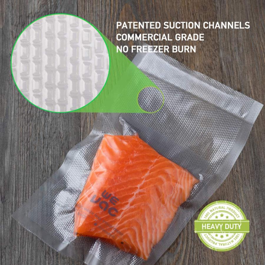Vacuum Sealer BagWevac Embossed Vacuum Sealer Bags with Keeper