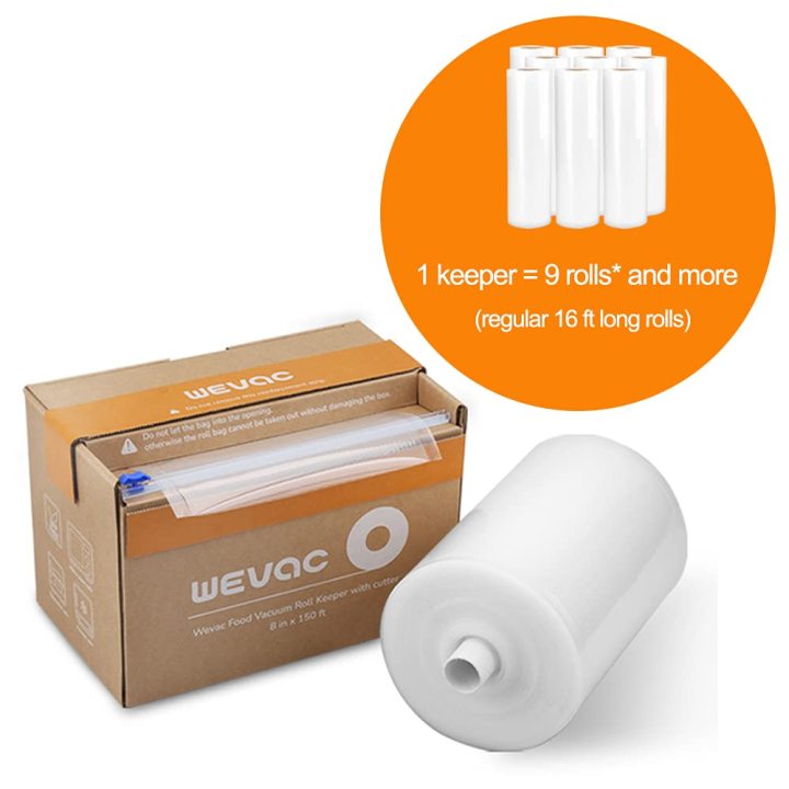 Vacuum Sealer Bag Roll Keeper with CutterWevac