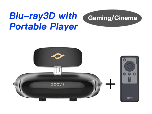GOOVIS Pro-2021  Head Mounted Display Blu-ray 3D with D3 Player