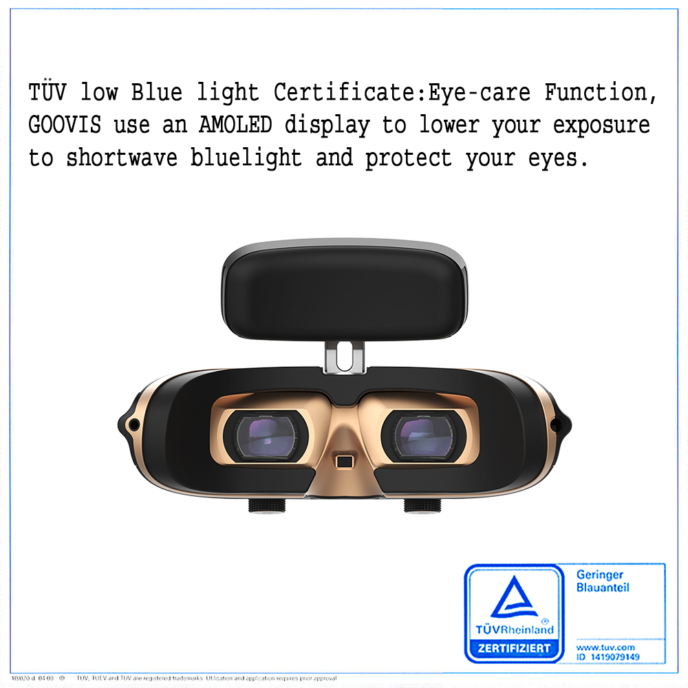 GOOVIS Young Head-Mounted Display, with HD M-OLED Display, Eye Protect
