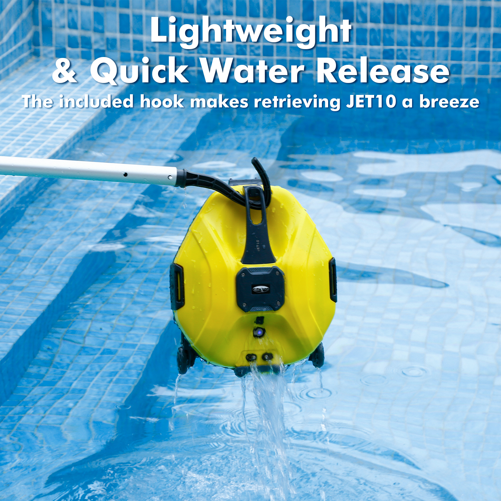 AquafyshJET10 Cordless Swimming Pool Smart Robot Lightweight Cleaner