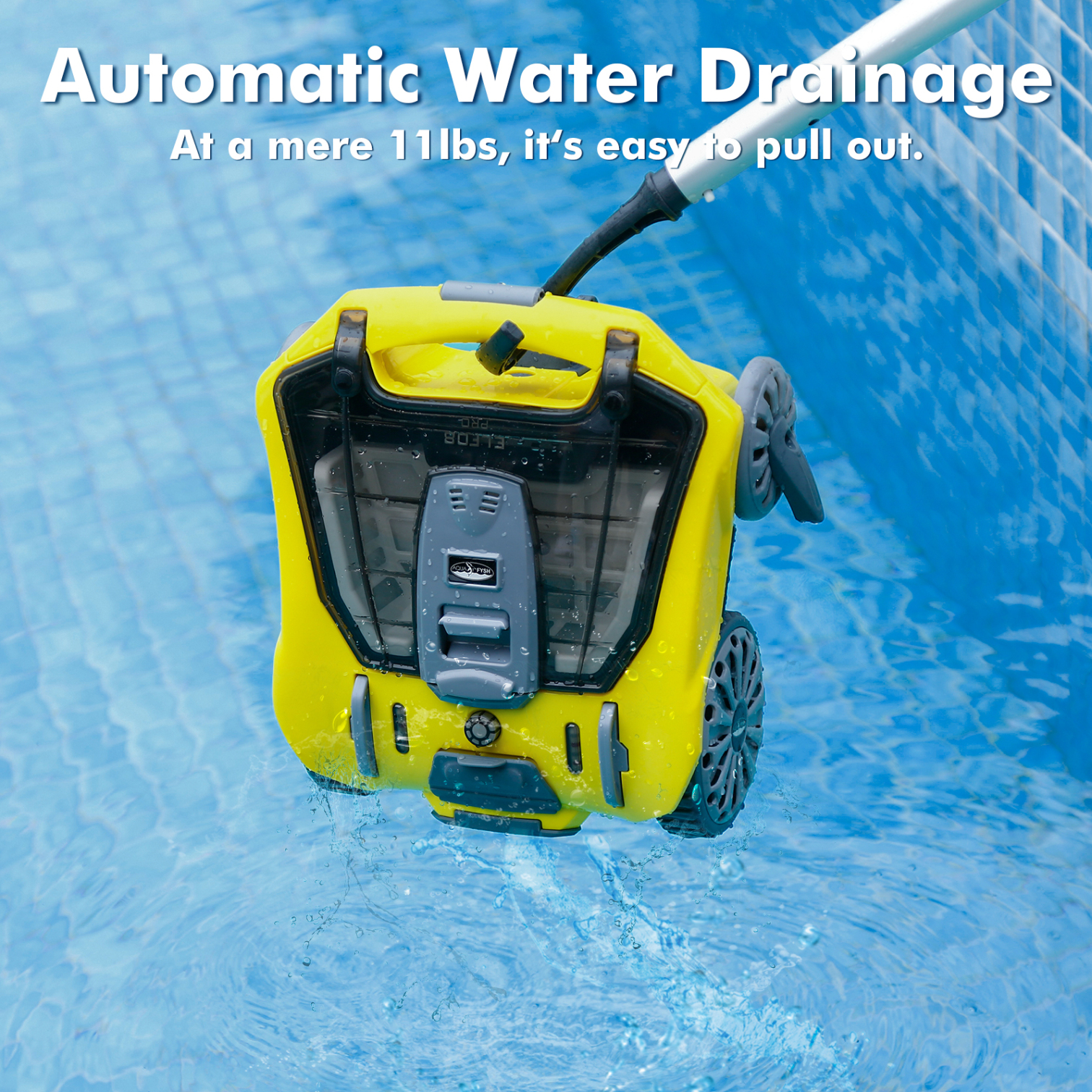 AquafyshELF08 Pro Cordless Swimming Pool Robot Cleaner