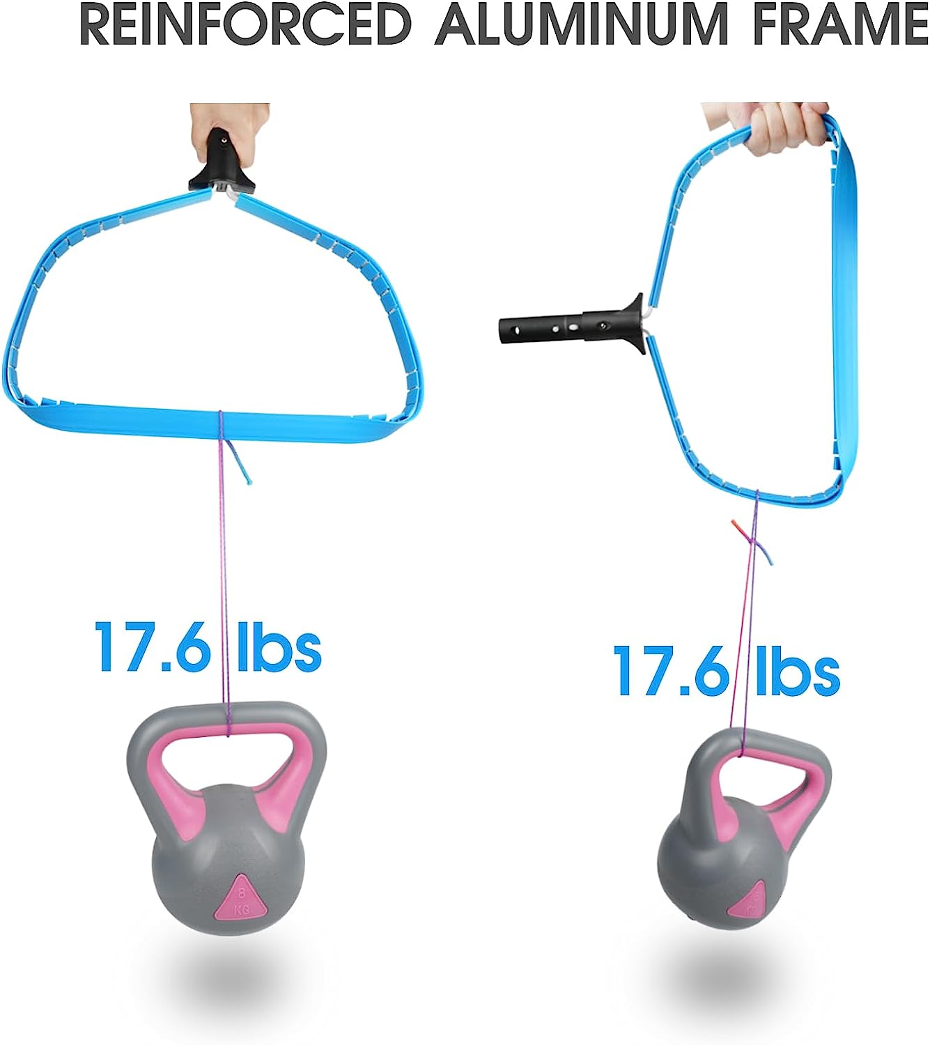 17.5'' Pool Net, Self-Repair Pool & Pond Cleaning Skimmer Net with Heavy Duty Nylon Net（No Pole）