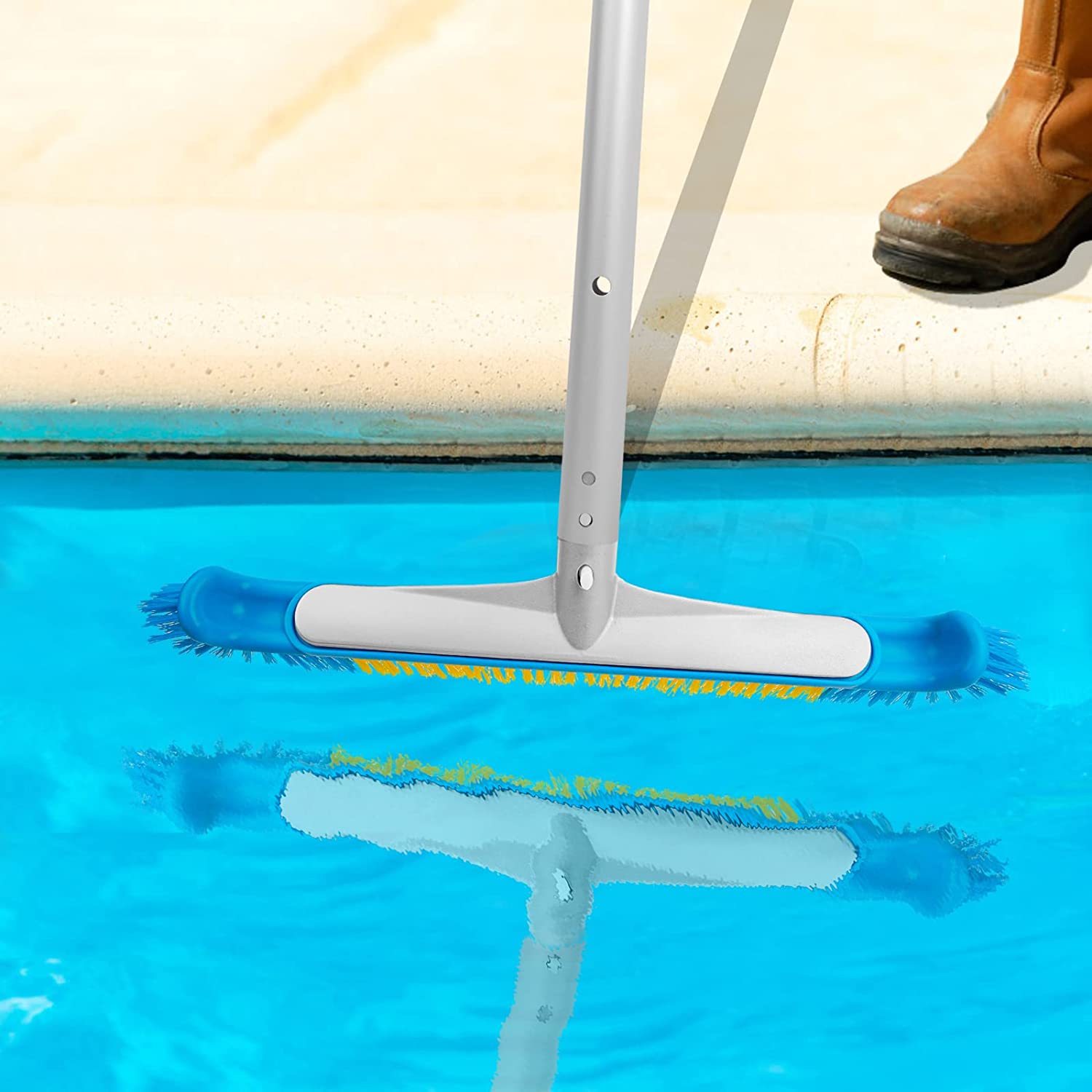 Pool Brush with Curved Brush