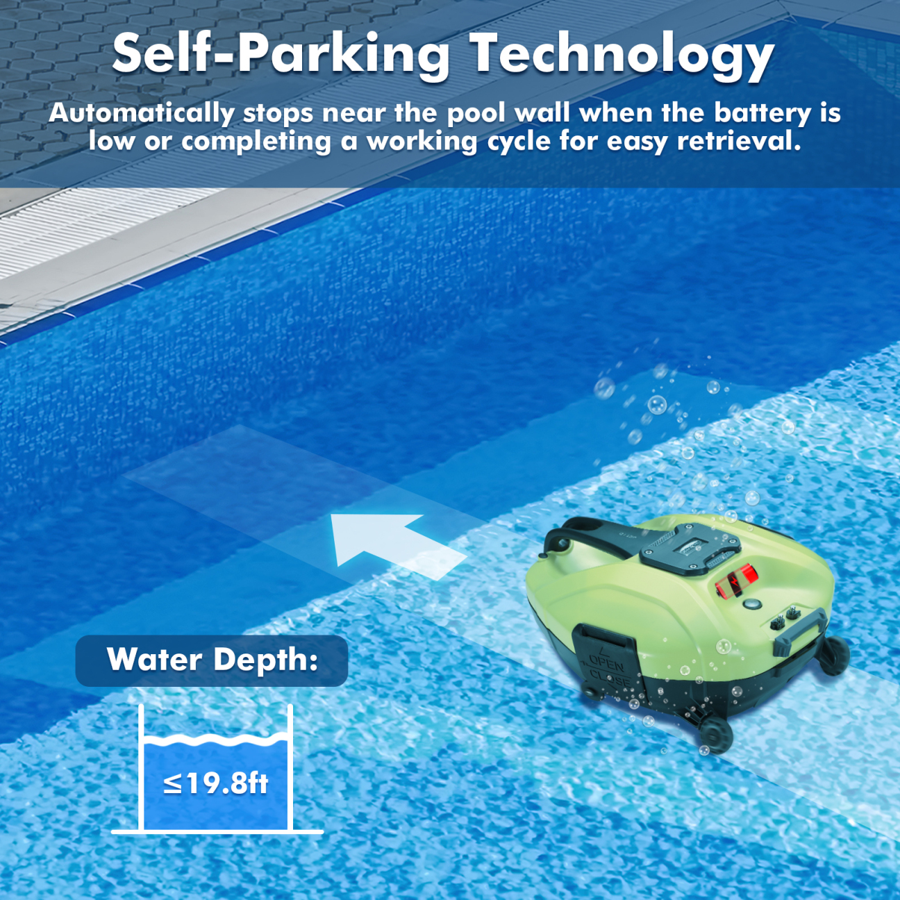 AquafyshJET10 Cordless Swimming Pool Smart Robot Lightweight Cleaner