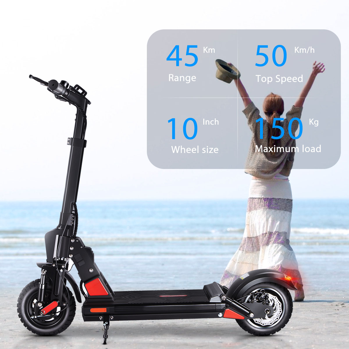 Urbetter-C1PRO Adult Off-Road ElectriScooter, Independent Suspension, -  Urbetter