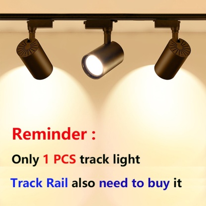 Led Track Light Fixture COB Track Lighting 220V Lamp Rail Spot Lights Clothing Shop Store Home Led 12/20/30W Spotlight