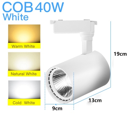 （🔥arrived in 3 days🔥）Whole Set LED Track Light Fixture Rail COB Spotlight | 3 COB + 1 M Rail |  Spot Light Track Lamp