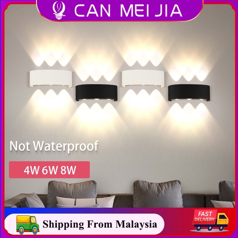 Led Wall Lamp Indoor Outdoor 4W/6W/8W Not Waterproof Lighting For Home Modern Wall Decor Sconces A85-265V Wall Lights