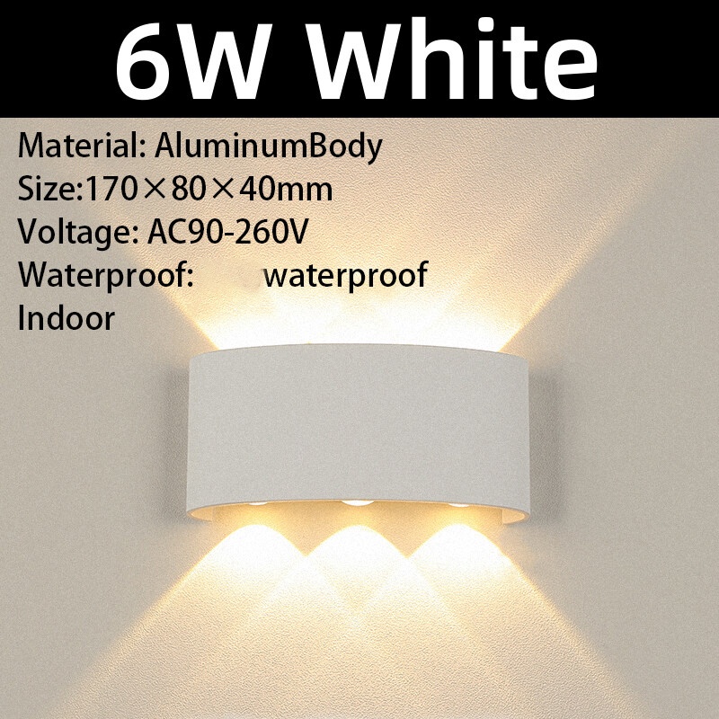 Led Wall Lamp Indoor Outdoor 4W/6W/8W Not Waterproof Lighting For Home Modern Wall Decor Sconces A85-265V Wall Lights